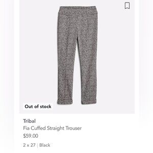 Black and white dress pants size 2